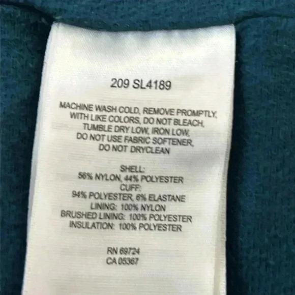 COLUMBIA Titanium Omni-Shield Blue Green Women’s Puffer Winter Jacket Size XS - Picture 9 of 11